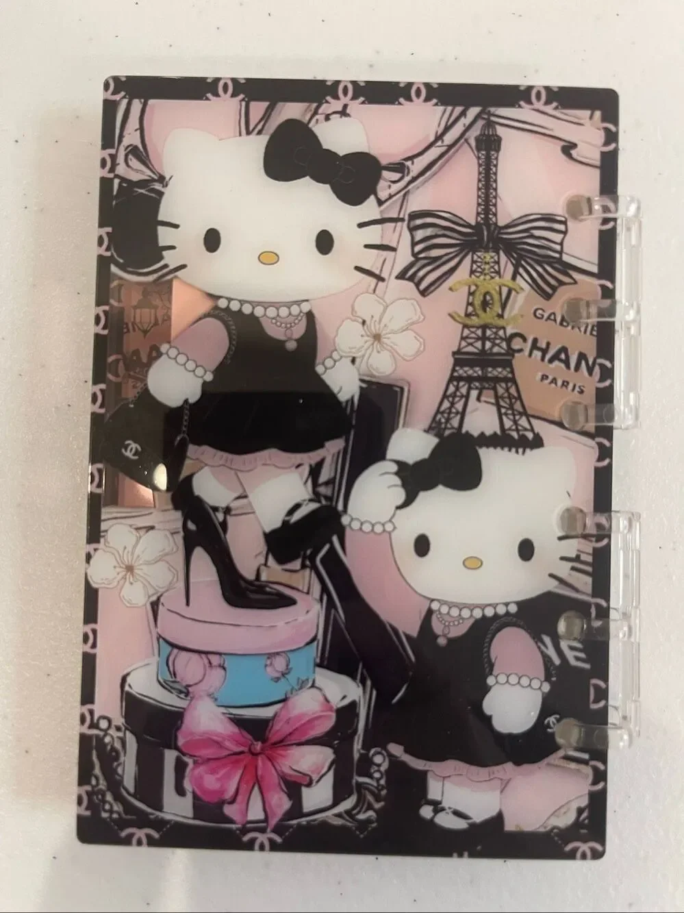 Hello Kitty Acrylic Shaker Chanel and pen